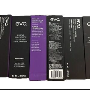 6 Evo Purple Toothpaste - Peppermint Flavor Foil Sealed